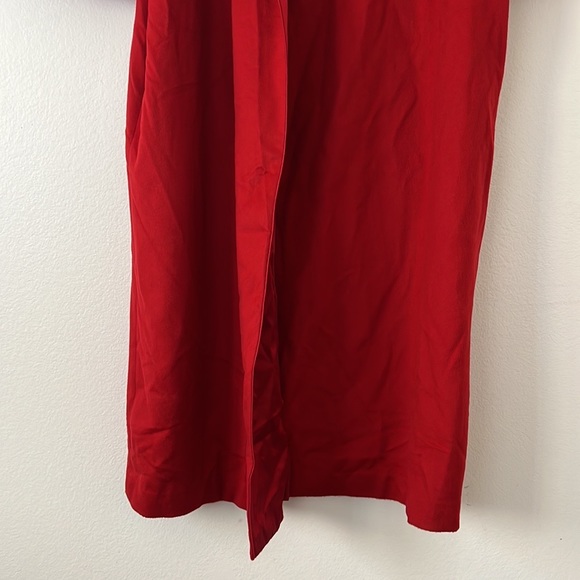 Neiman Marcus Cashmere Silk Robe Size Medium- Beautiful red - Picture 4 of 14